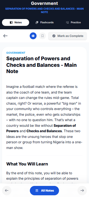 Study Notes