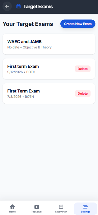 Target Exam